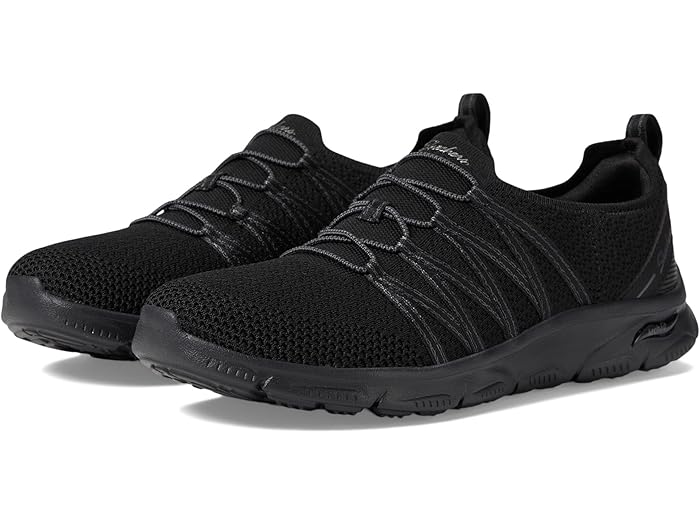(取寄) スケッチャーズ レディース アーチ フィット サニー - クリエイティブ パス SKECHERS women Arch Fit Sunny - Creative Pass Black