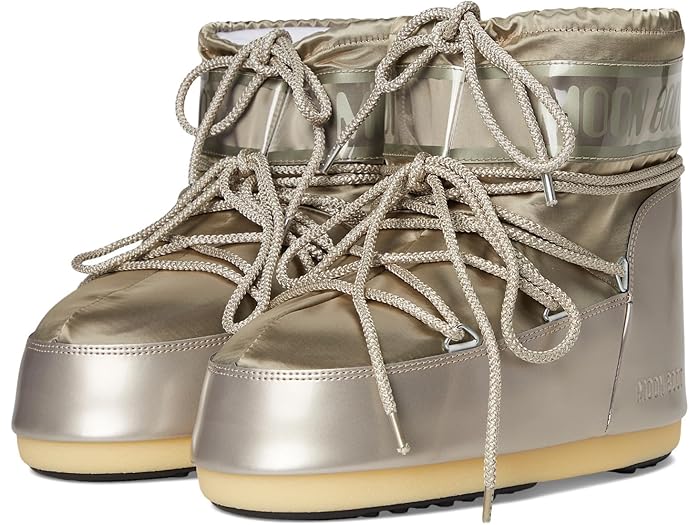 (取寄) ムーンブーツ レディース アイコン ロウ グランス MOON BOOT women Icon Low Glance Platinum