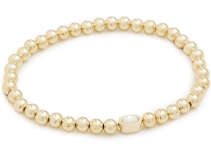 (取寄) ケンドラスコット レディース ミニ エレーナ ストレッチ ブレスレット Kendra Scott women Mini Elaina Stretch Bracelet Gold Ivory Mother Of Pearl 13,939円