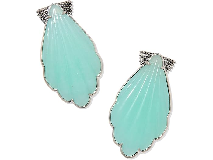(取寄) ケンドラスコット レディース アレクサ ステイトメント イヤリング Kendra Scott women Alexa Statement Earring Vintage Silver Dark Teal Quartz