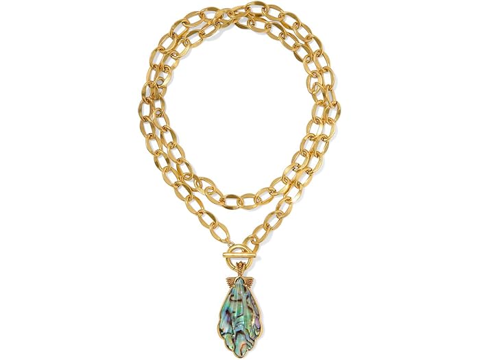 (取寄) ケンドラスコット レディース アレクサ ステイトメント ネックレス Kendra Scott women Alexa Statement Necklace Vintage Gold Abalone Shell