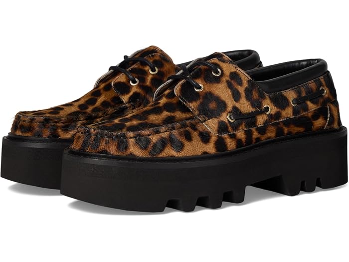 (取寄) オールセインツ レディース アースタ ファー ボート シューズ AllSaints women Aastha Fur Boat Shoes Leopard Brown