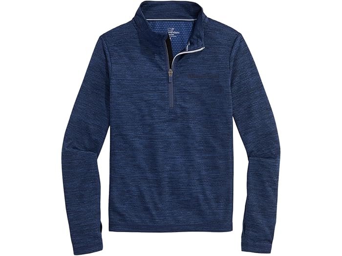 (取寄) ヴィンヤードヴァインズ キッズ ボーイズ サンカティ 1/4 ジップ (トドラー/リトル キッド/ビッグ キッド) Vineyard Vines Kids boys Sankaty 1/4 Zip (Toddler/Little Kid/Big Kid) Deep Bay1