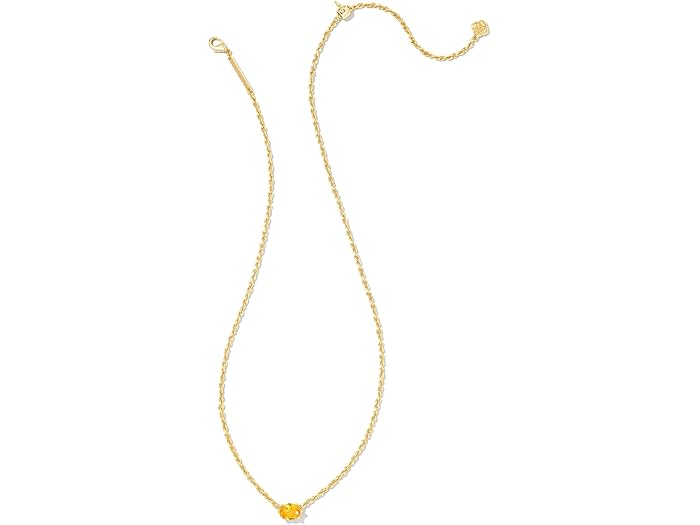 (取寄) ケンドラスコット レディース ケイリン ペンダント ネックレス Kendra Scott women Cailin Pendant Necklace Gold Golden Yellow Crystal