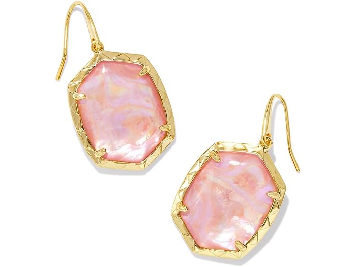 (取寄) ケンドラスコット レディース ダフネ ドロップ イヤリングス Kendra Scott women Daphne Drop Earrings Gold Light Pink Iridescent Abalone