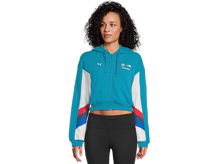 (取寄) プーマ レディース BMW M モータースポーツ スウェット ジャケット PUMA women Bmw M Motorsport Sweat Jacket Tropical Blue