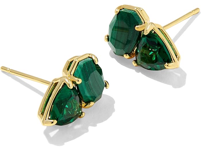 (取寄) ケンドラスコット レディース テータム スタッズ イヤリングス Kendra Scott women Tatum Stud Earrings Gold Green Mix