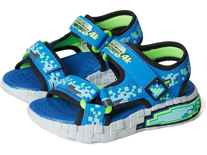 (取寄) スケッチャーズ キッズ ボーイズ メガ-スプラッシュ 4K (リトル キッド/ビッグ キッド) SKECHERS KIDS boys Mega-Splash 4K 402161L (Little Kid/Big Kid) Black/Blue/Lime