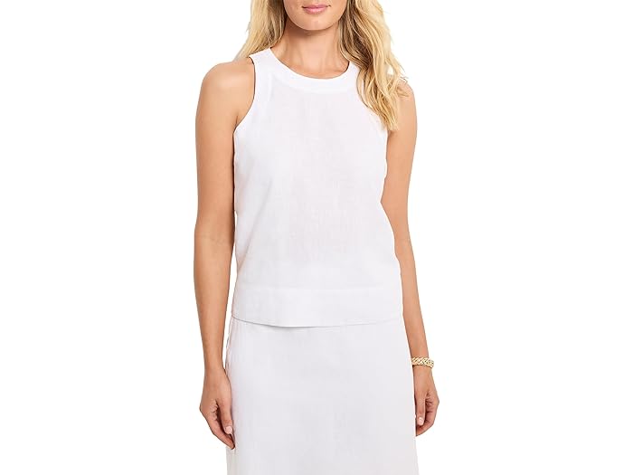 (取寄) ニックゾー レディース ルンバ リネン ポップ オン タンク NIC+ZOE women Rumba Linen Pop On Tank Paper White