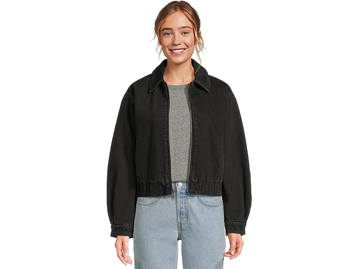 (取寄) リーバイス レディース レイダウン カラー ボンバー Levi's women Laydown Collar Bomber Black Wash 17,745円