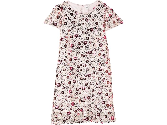 (取寄) ジャニー アンド ジャック ガールズ シークイン フラワー ドレス (トドラー/リトル キッド/ビッグ キッド) Janie and Jack girls Sequin Flower Dress (Toddler/Little Kid/Big Kid) Pink