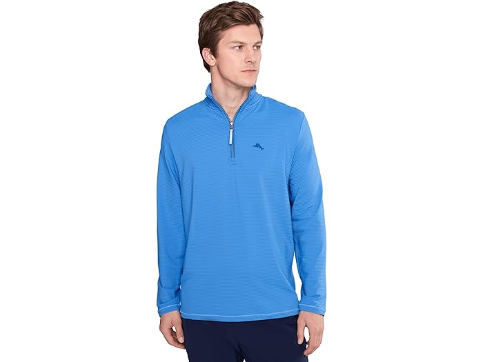 (取寄) トミーバハマ メンズ コスタ ウェーブ ハーフ ジップ Tommy Bahama men Costa Wave Half Zip Med Blueberry