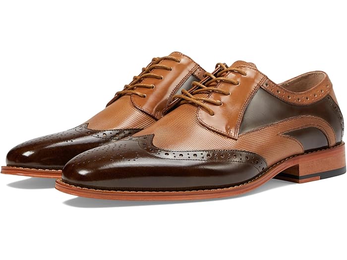(取寄) ステイシー アダムス メンズ ウイング ティップ レース-アップ Stacy Adams men Ivingale Wing Tip Lace-Up Brown Multi