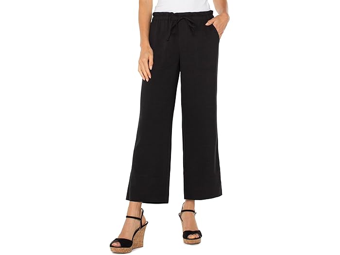(取寄) リバプールロサンゼルス レディース プル オン タイ ウェスト ワイド レッグ アンクル パンツ 26 Liverpool Los Angeles women Pull On Tie Waist Wide Leg Ankle Pant 26\