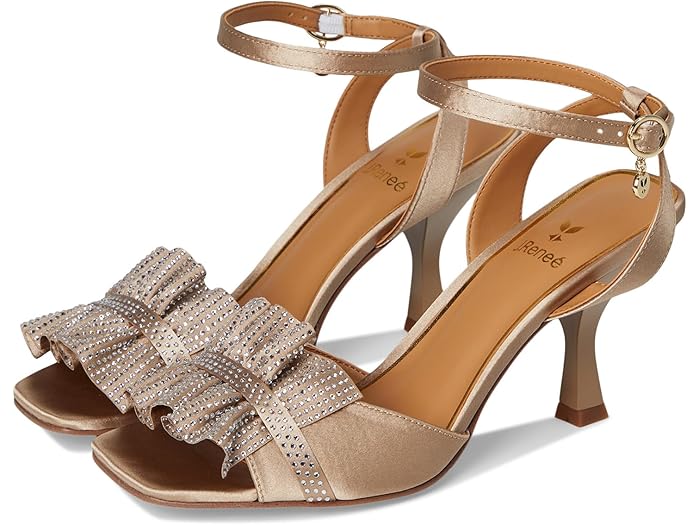(取寄) ジェイレニー レディース アンクル ストラップ サンダル J. Renee women Almita Ankle Strap Sandal Beige 27,788円