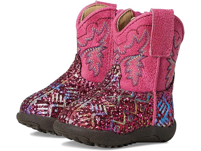 (取寄) ローパー キッズ ガールズ カウベビーズ グリッター アズテク (インファント/トドラー) Roper Kids girls Cowbabies Glitter Aztec (Infant/Toddler) Fuschia Aztec Glitter Vamp