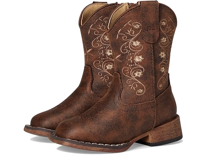 (取寄) ローパー キッズ ガールズ ベイリー (トドラー) Roper Kids girls Bailey (Toddler) Vintage Brown Faux Leather Upper
