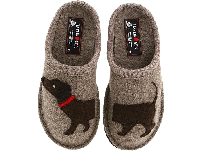 (取寄) ハフリンガー レディース ドギー スリッパ Haflinger women Doggy Slipper Earth