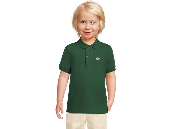 (取寄) ラコステ キッズ ボーイズ ペティ ピケ ポロ (リトル キッド/ビッグ キッド) Lacoste Kids boys Petit Pique Polo (Little Kid/Big Kid) Vert