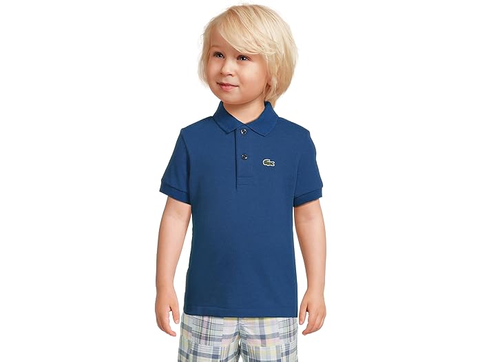 (取寄) ラコステ キッズ ボーイズ ペティ ピケ ポロ (リトル キッド/ビッグ キッド) Lacoste Kids boys Petit Pique Polo (Little Kid/Big Kid) Bleu France