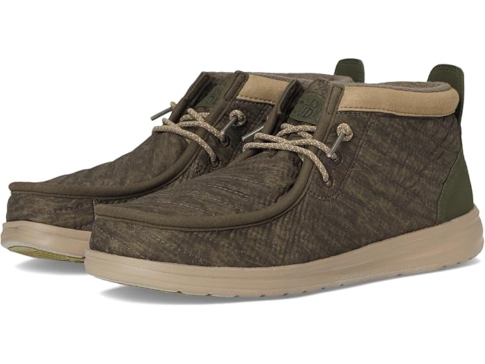 (取寄) ヘイ デュード メンズ ウォーリー ミッド ウォッシュド キルト Hey Dude men Wally Mid Gripr Washed Quilt Major Brown/Multi