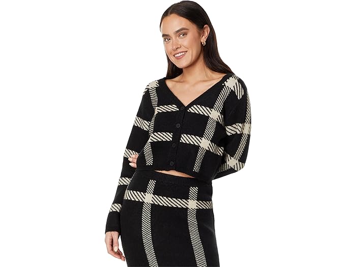 (取寄) エン セゾン レディース キャラハン カーディガン en saison women Callahan Cardigan Black Oyster