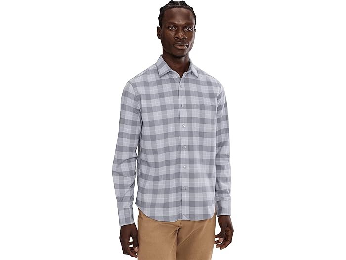 (取寄) アンタックイット メンズ パフォーマンス フランネル シャツ UNTUCKit men Performance Flannel Brightlake Shirt Grey