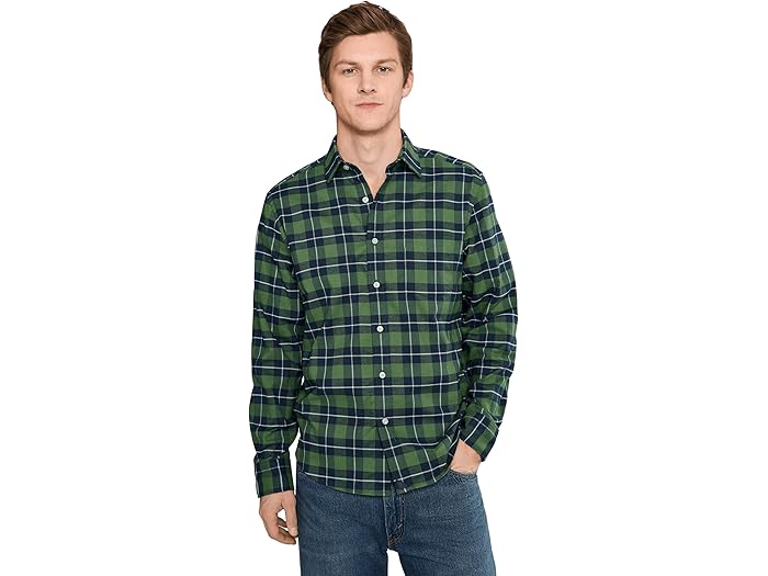 (取寄) アンタックイット メンズ パフォーマンス フランネル シャツ UNTUCKit men Performance Flannel Brightlake Shirt Green