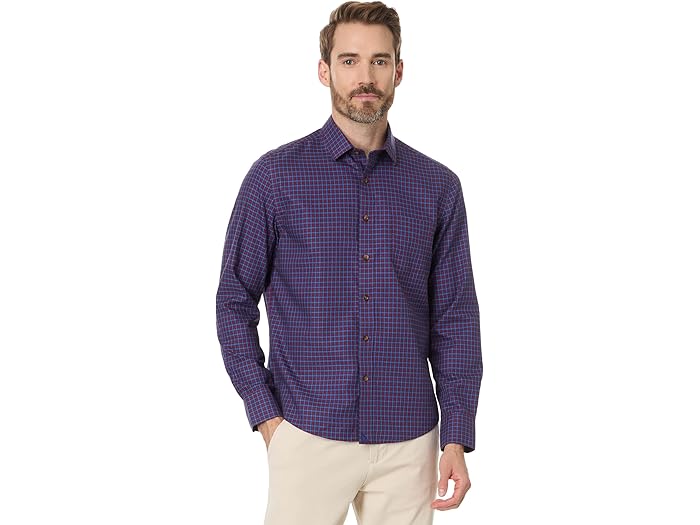(取寄) アンタックイット メンズ リンクル-フリー ナイト シャツ UNTUCKit men Wrinkle-Free Knight Shirt Dark Red