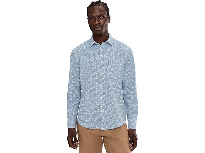 (取寄) アンタックイット メンズ パフォーマンス シャツ ウィズ ポケット UNTUCKit men Performance Shirt with Pocket Blue 1