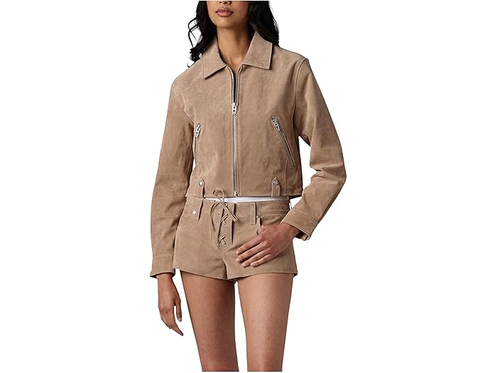 (取寄) ブランクニューヨーク レディース ラテ フラッペ リアル スエード ジャケット Blank NYC women Latte Frappe Real Suede Jacket Beige 46,164円