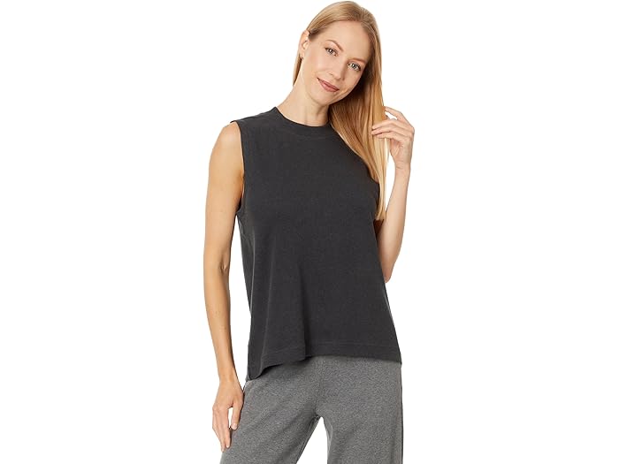 (取寄) パクト レディース エアプレーン モック ネック シェル PACT women Airplane Mock Neck Shell Charcoal Heather