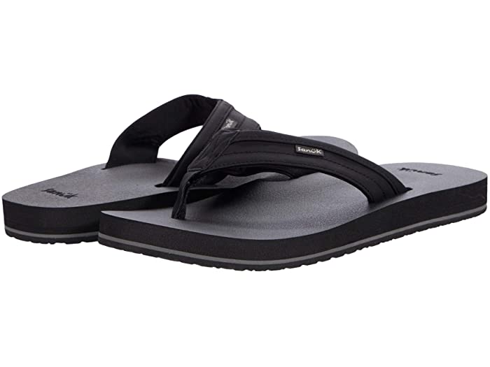 (取寄) サヌーク メンズ ジギー ソフト トップ Sanuk men Ziggy Soft Top Black