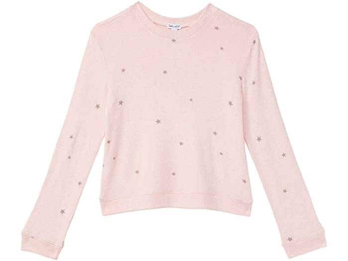 (取寄) スプレンディッド リトル ガールズ ハッチ プリント トップ (ビッグ キッズ) Splendid Littles girls Hacci Star Print Top (Big Kids) Blush Heather