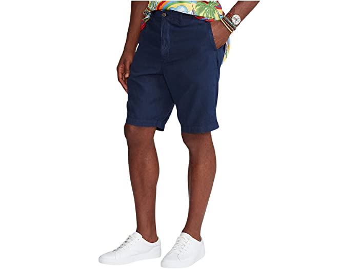 (取寄) ラルフローレン ビッグ トール ビッグ アンド トール クラシック フィット ショーツ Polo Ralph Lauren Big Tall Big Tall Classic Fit Maritime Shorts Newport Navy