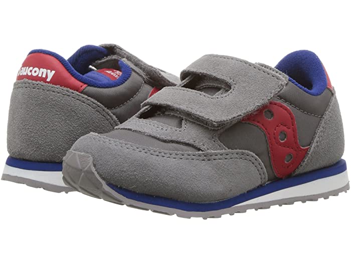 (取寄) サッカニー キッズ ボーイズ オリジナルス ジャズ フック アンド ループ (トドラー リトル キッズ) Saucony Kids boys Originals Jazz Hook Loop (Toddler Little Kid) Grey Red