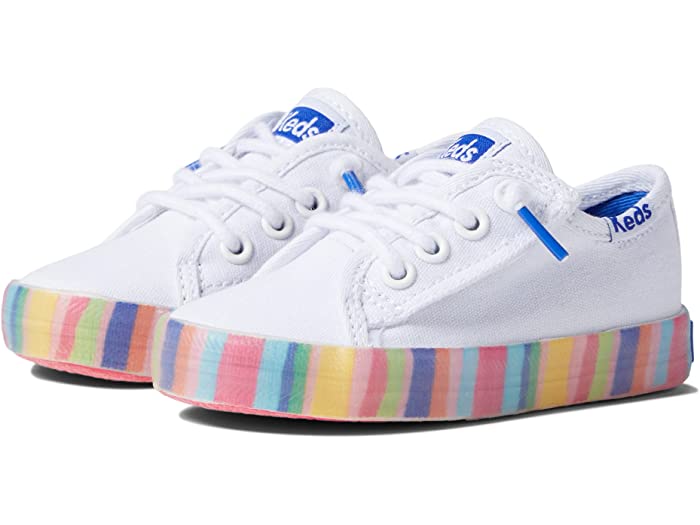(取寄) ケッズ キッズ ガールズ キックスター シーズナル (トドラー リトル キッズ) Keds Kids girls Kickstart Seasonal (Toddler Little Kid) White Multi 2