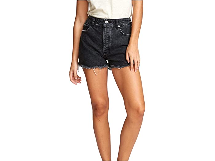 (取寄) ルーカ ウィメンズ ジョージー ハイ ウェスト デニム ショート RVCA Womens Georgie High Waisted Denim Short Faded Black
