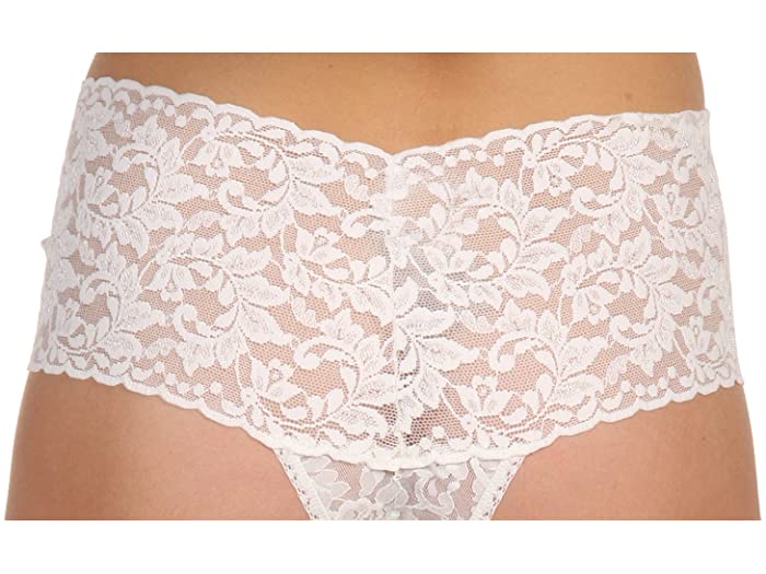 (取寄)ハンキーパンキーシグニチャーレースレトロトングHankyPankySignatureLaceRetroThongMarshmallow