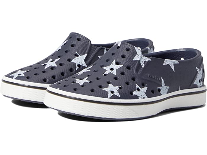 取寄 ネイティブシューズ キッズ マイルズ プリント トドラー リトル Native Shoes Kids Kids Miles Print Toddler Little Kid Onyx Shell White Stars 在庫あり 即出荷可