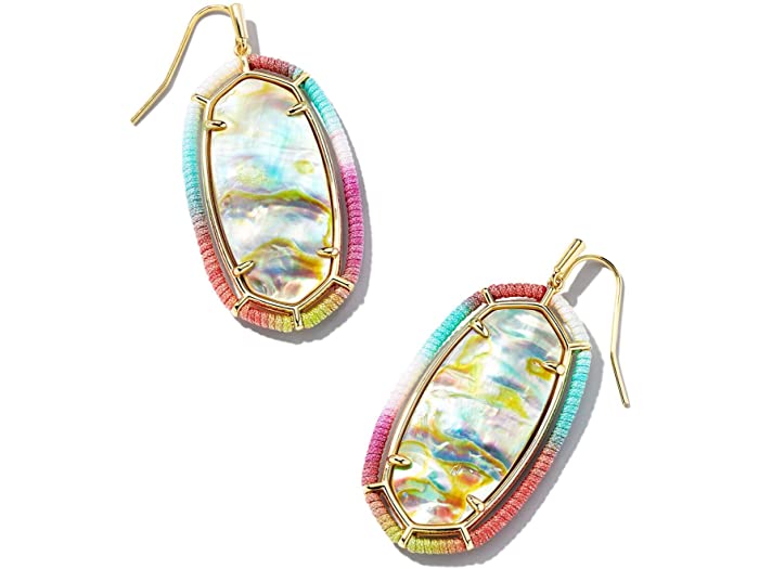 取寄 ケンドラスコット レディース エル ドロップ イヤリングス Kendra Scott women Threaded Elle Drop  Earrings Gold Pastel Mix 【SALE／61%OFF】