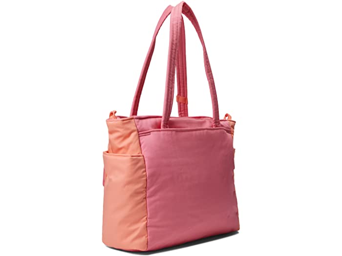 商い 取寄 ヴェラ ブラッドリー コットン ユーティリティ トート バッグ Vera Bradley Cotton Utility Tote Bag  Pink Daisy Color-Block Recycled