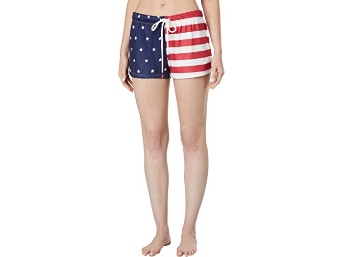(取寄) ピー ジェイ サルベージ レッド ホワイト アンド ブルー フロッグ ショーツ P.J. Salvage Red, White and Blue Flag Shorts Multi