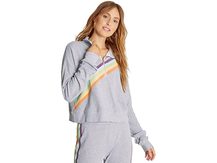 取寄 ワイルドフォックス レディース レインボー 1 2 ジップ Wildfox Women Rainbow Zip Heather 初回限定
