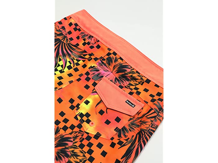 最安値挑戦 取寄 ハーレー キッズ フローラル チェッカード ボードショーツ リトル Hurley Kids Floral Checkered  Boardshorts Little Bright Mango whitesforracialequity.org