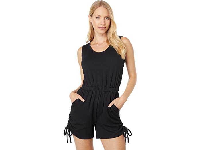 (取寄) ケンダル カイリー レディース ニット タンク ロンパー KENDALL KYLIE women Knit Tank Romper Black