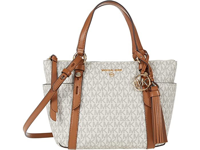 (取寄) マイケルコース レディース サリバン スモール コンバーチブル トップ ジップ トート MICHAEL Michael Kors women Sullivan Small Convertible Top Zip Tote Vanilla Acorn