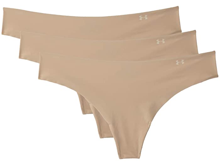 (取寄) アンダーアーマー レディース ピュア ストレッチ トング 3パック Under Armour women Pure Stretch Thong 3-Pack Nude Nude Nude