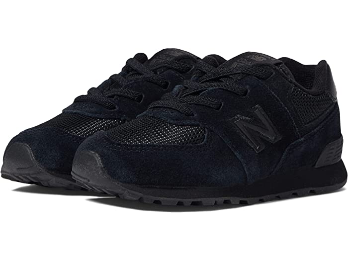 (取寄) ニューバランス スニーカー キッズ ボーイズ 574 バンジー レース New Balance Kids boys 574 Bungee Lace Black/Black