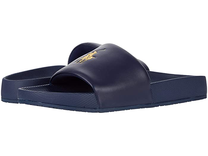 (取寄) ラルフローレン メンズ ケイソン スライド サンダル Polo Ralph Lauren men Cayson Slide Sandal Newport Navy Gold